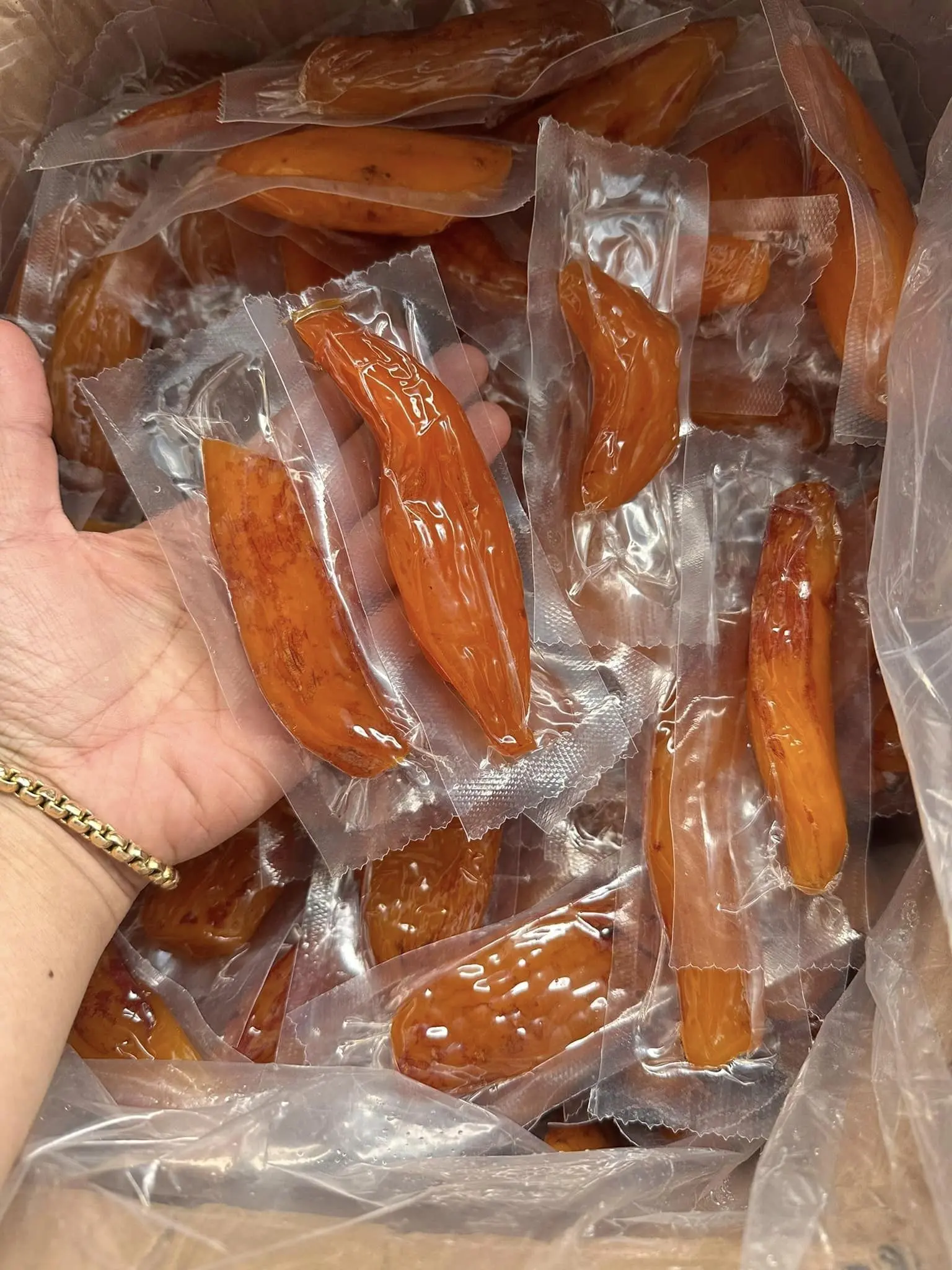 Khoai Lang Sấy Dẻo Đà Lạt - Nguyên Chất Không Đường Hút Chân Không Nguyên Củ Snack Ăn Vặt - Food, Thức Ăn