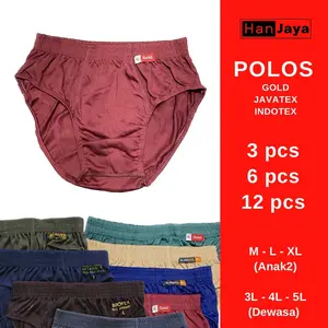 12pcs CD POLOS ANAK-DEWASA CELANA DALAM PRIA LUSINAN TERMURAH