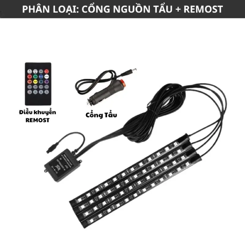 ￼Đèn led gầm ghế ô tô ️Loại 48Led - Hàng loại 1 cao cấp️Điều chỉnh nháy theo nhạc -giọng nói.  Đầy đủ các chế độ chỉnh 5