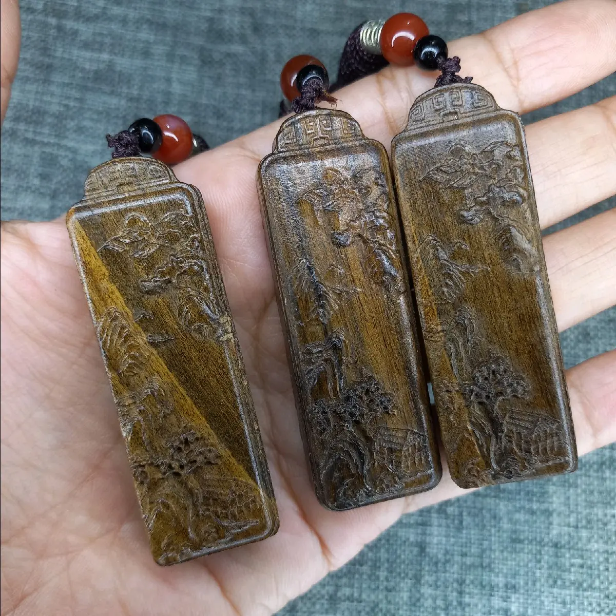 wood bracelets and Necklace