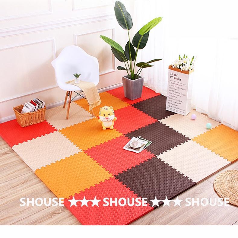 Thảm Xốp Ghép lót sàn 30x30 cm miếng dày 1cm tấm trải sàn cho bé vân gỗ gấp gọn xpe Đồ Chơi Kệ Chữ A 6