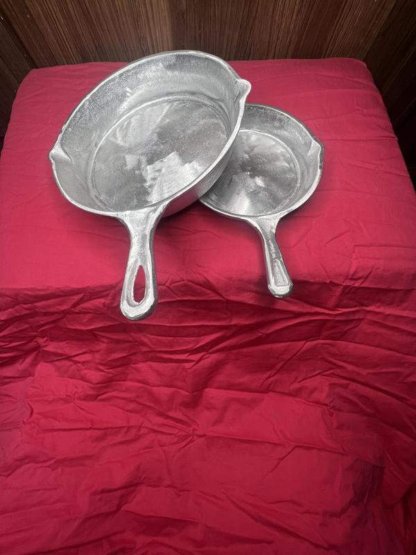 Chảo gang có tay cầm đúc thủ công chảo  nhôm