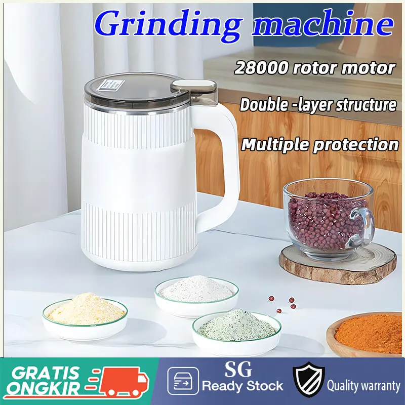 SG【READY STOCK】New grinding machine Household electric grinding machine cereal seasoning small crusher baby food wall breaking machine
