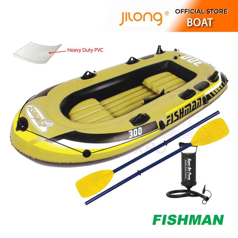 [2-4 Orang] Jilong Fishman Bot Angin Set – Bot PVC Tahan Lasak - TikTok ...