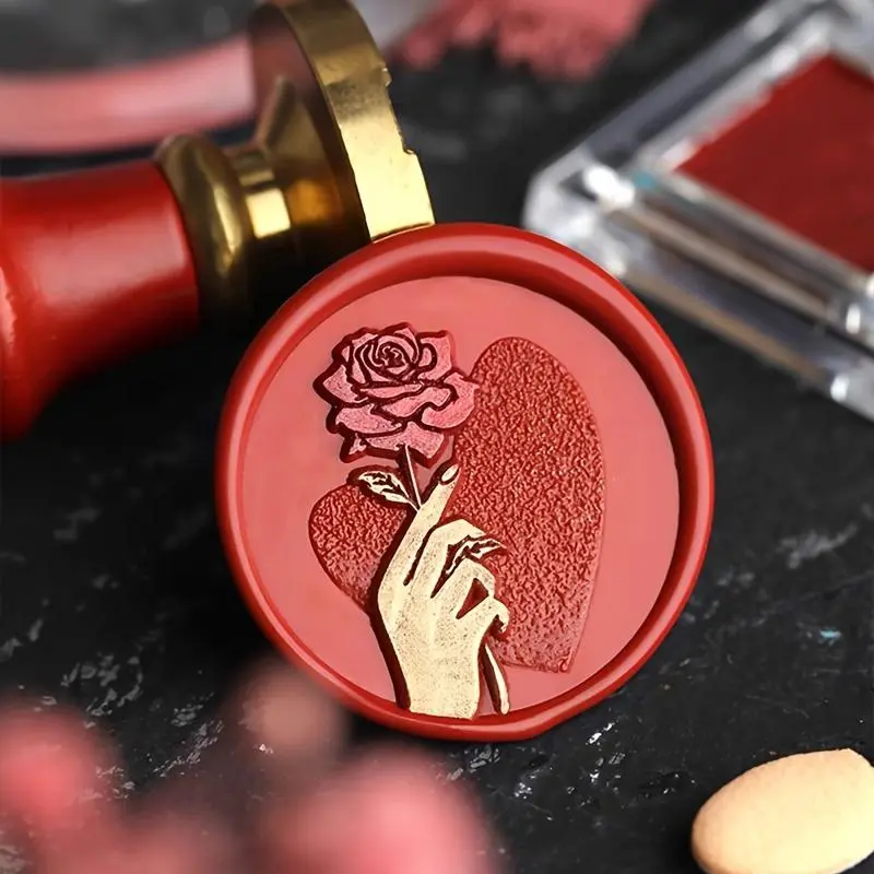 Wax Color Paste, 1 piece DIY Stamp Material, Wax Color Paste for Invitation Embossing Machine Mold Wax, Gift Packaging Envelope Sealing Decoration 4