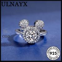 Gambar Diamcity 1 Karat S925 Cincin Wanita Perak Ring Mickey Lucu - Emas putih (1 karat), Dapat disesuaikan dari Diamcity Official Store Kab. Gresik 1 Tokopedia