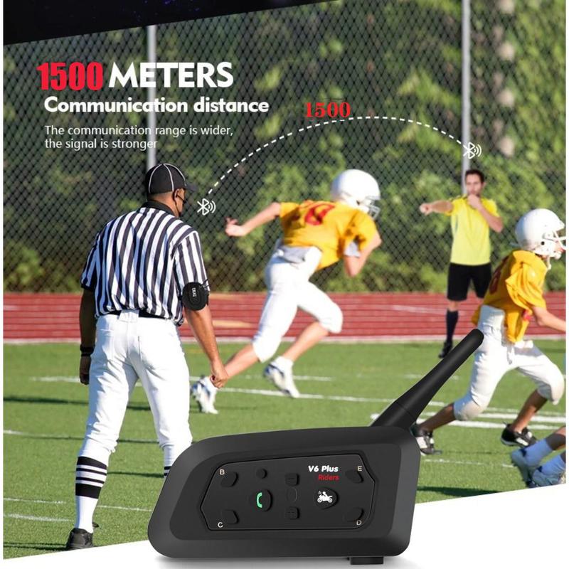 Product Introduction of Motorcycle Helmet Intercom Headset, Motorcycle Bluetooth-compatible Helmet Headset Walkie Talkies, Waterproof Full Duplex Communicator for Riders 2
