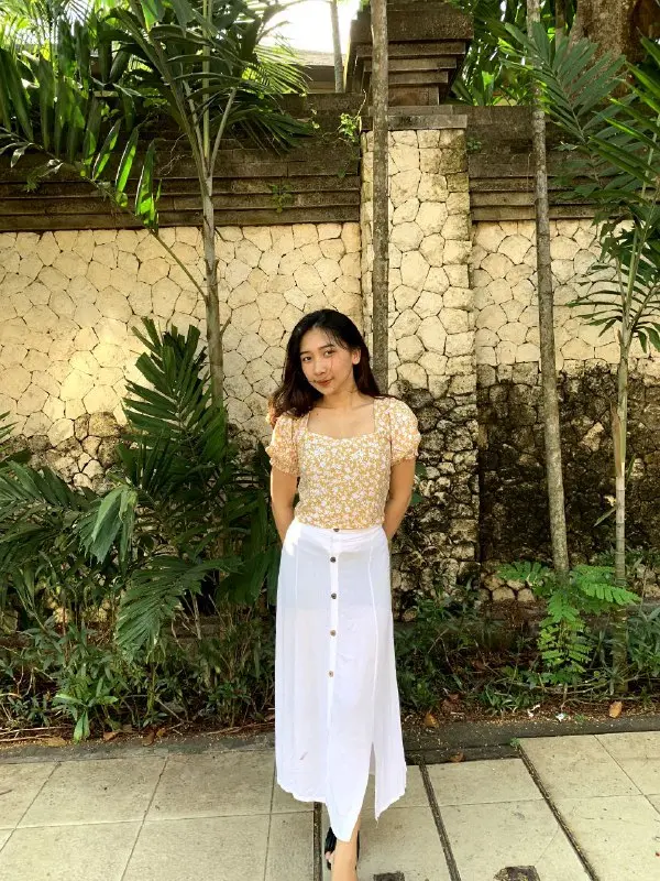 Puffy Top / Crop Top  Baju  Wanita  Rayon Tangan  Karet  (PT) Nyaman Atasan 1