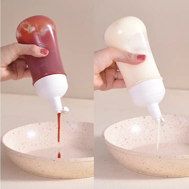 BISA COD Bo5528 Botol Kecap Saos Portabel 280ml /  Botol Minyak Mayones / Botol Bahan Plastik Anti Tumpah Multifungsi Kitchenware 4