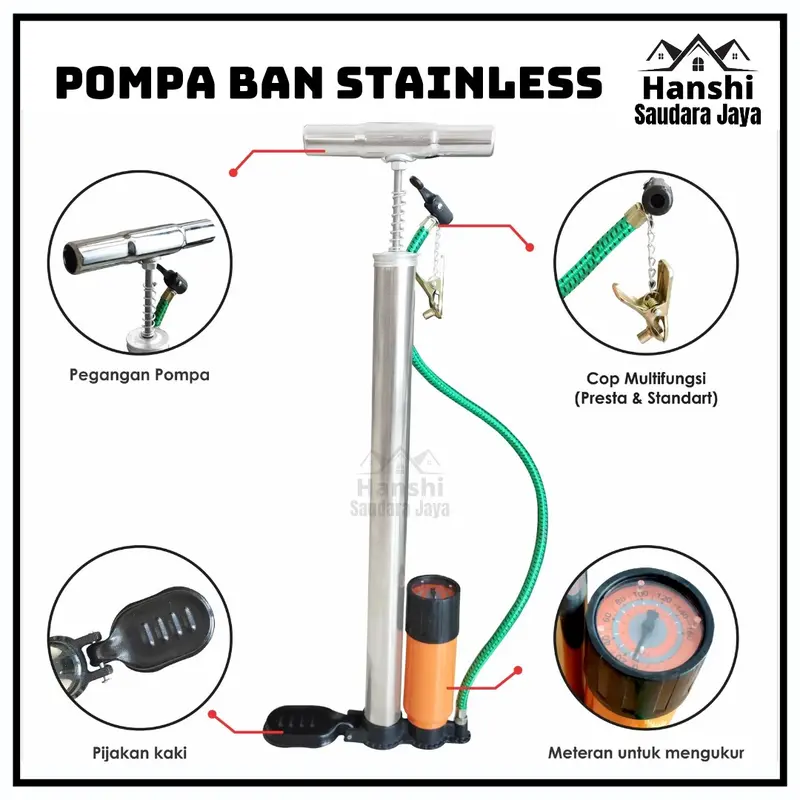 Pompa Stainless pompa angin ban 1