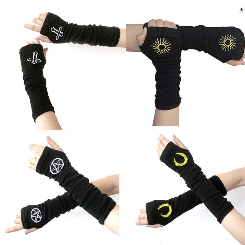 Product Introduction of Hot Selling Sleeve Set Cross Moon Decoration Sleeve Set Pentagram Star Cross-border Hot Selling Arm Set Y2k Style 18