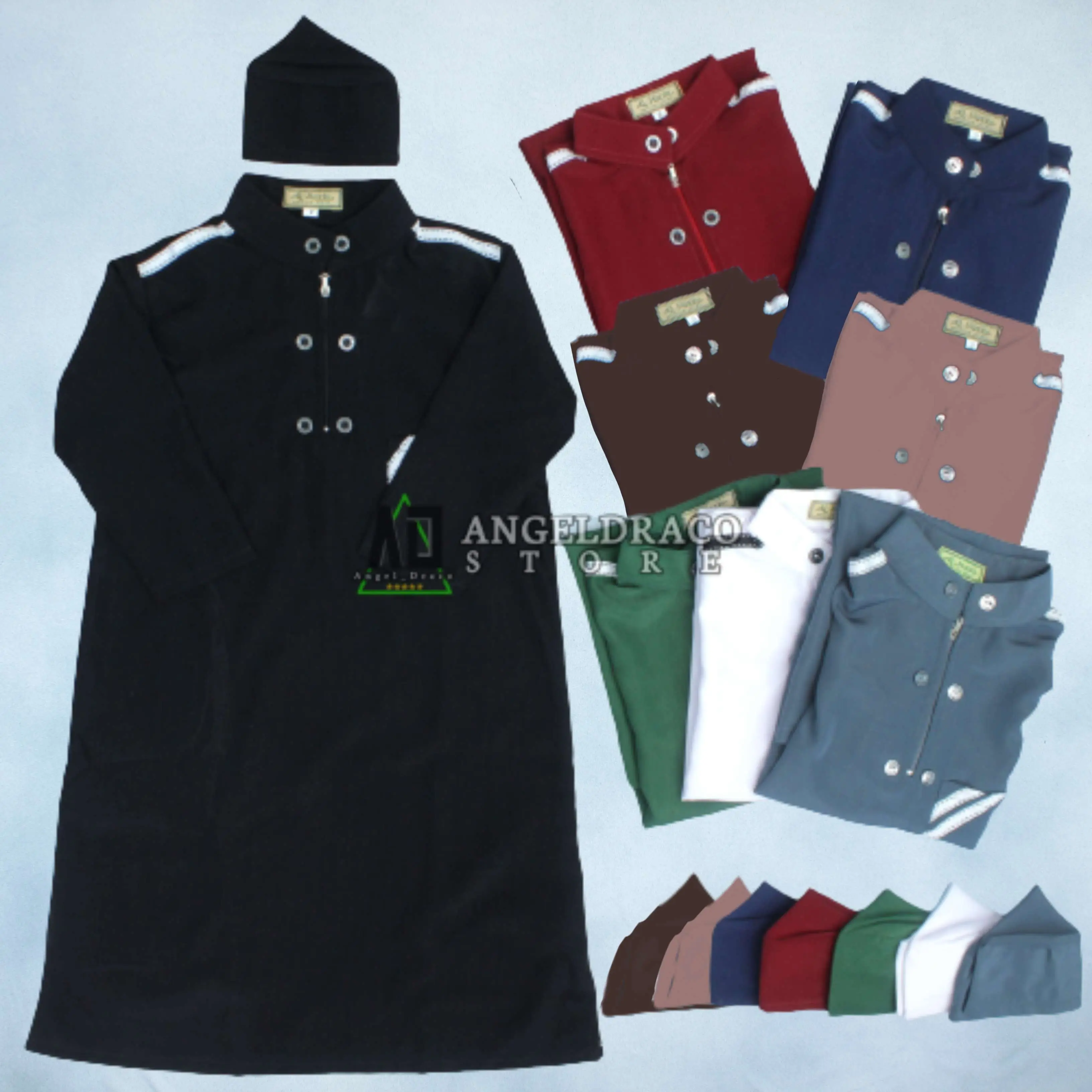 Jubah Gamis Koko Anak Laki Usia 0-15 Tahun Muslim Nyaman Panjang