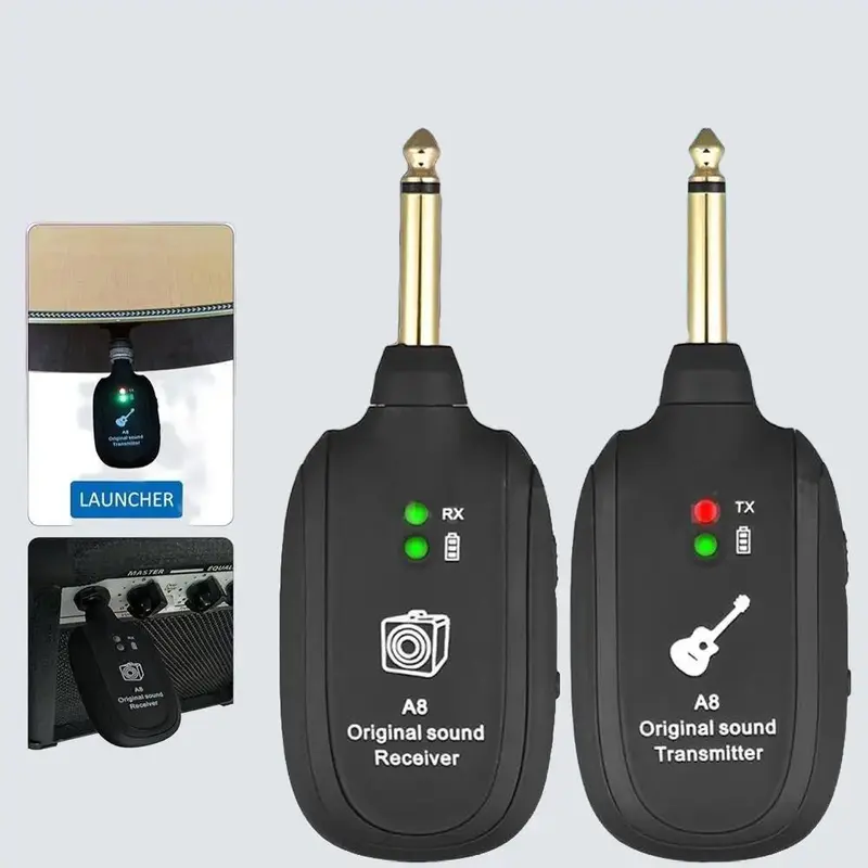 KEEP MOTION UHF Wireless System Gitar Transmitter Receiver - A8 0