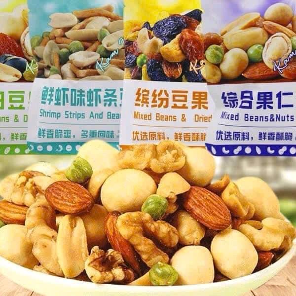 1Kg 32 Gói Hạt Ngũ Cốc Dinh Dưỡng Ganyuan, Mix Trái Cây Sấy Giòn Hạt Ngũ Cốc Sấy Khô Tẩm Vị - PL Food Shop Đồ Ăn Vặt