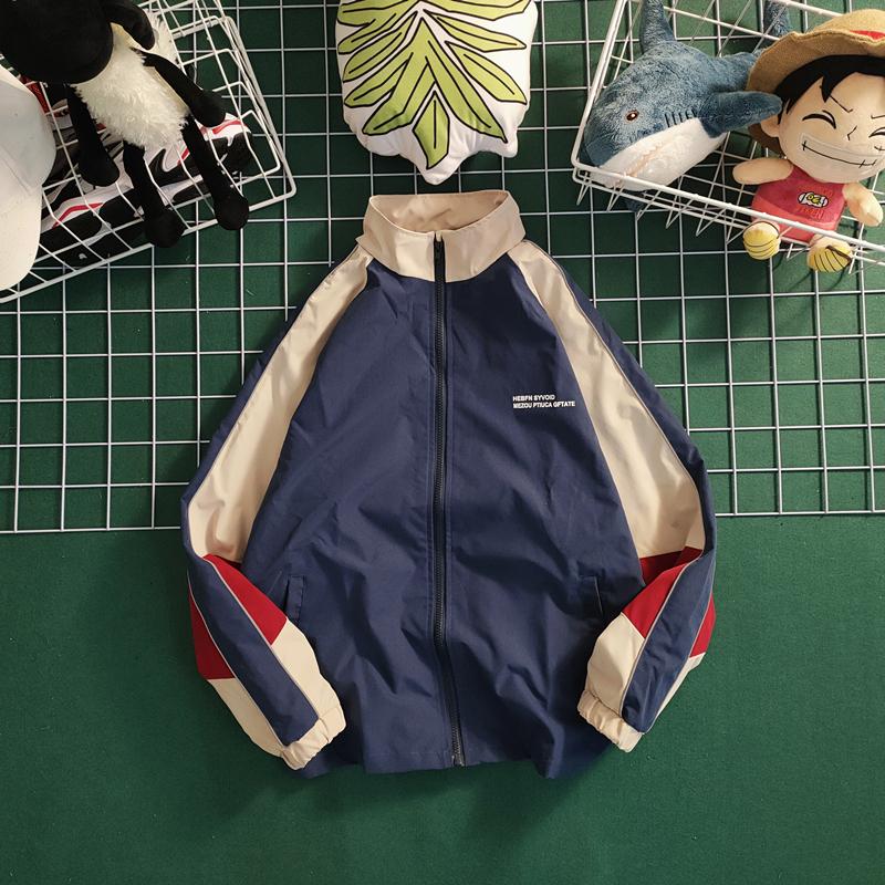 Product Introduction of Spring and Autumn Retro Color Matching Menswear Baseball Uniform Korean Style Loose Casual Couple Jacket Men and Women Fashion Brand All-Match Womenswear Lapel Outerwear Harajuku Style New Outdoor Comfort Mountaineering  Jacket 10