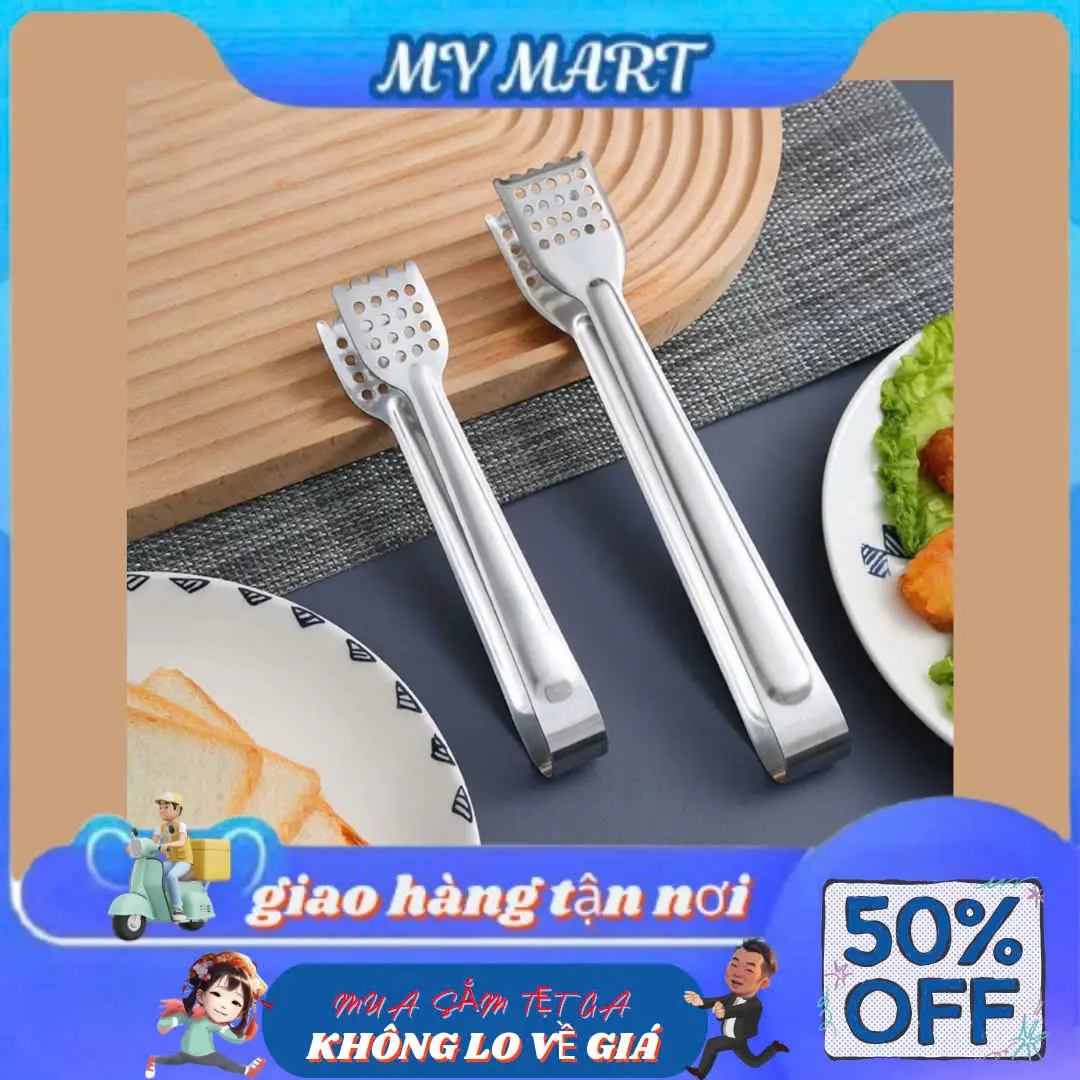 Dụng Cụ Kẹp Gắp Thức Ăn Thực Phẩm Chống Nóng Gắp Thịt Bánh Đồ Bếp Hấp Nướng Lò Vi Sóng Kẹp Decor