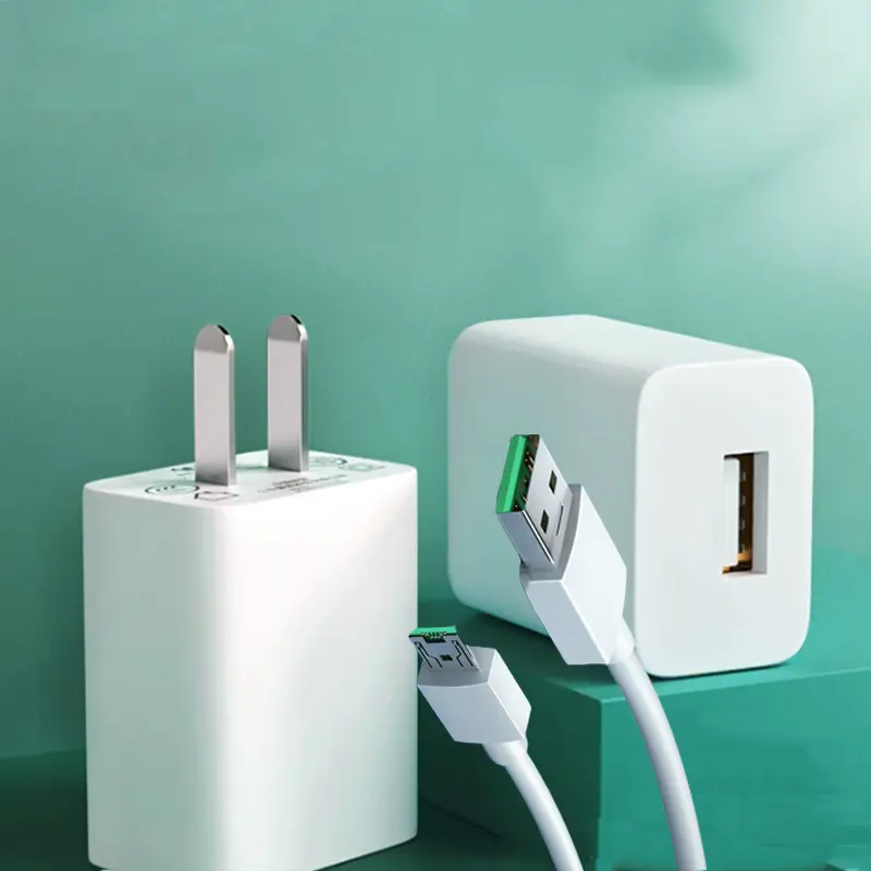 For OPPO Charger Original Fast Charger 3.1A Micro USB Cable 2IN1 Adapter Set For Android Charger USB Charger V8 Data Line a12 a5s a17k a15 a16k a12 f11 a3s Charging Connector Silicone Durable