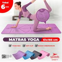 Gambar SPEEDS SNI Matras Yoga Mat NBR Kelenturan Latihan Berstandar Indoor 027-21 - 6PT dari Calary Toys Kota Surabaya 1 Tokopedia