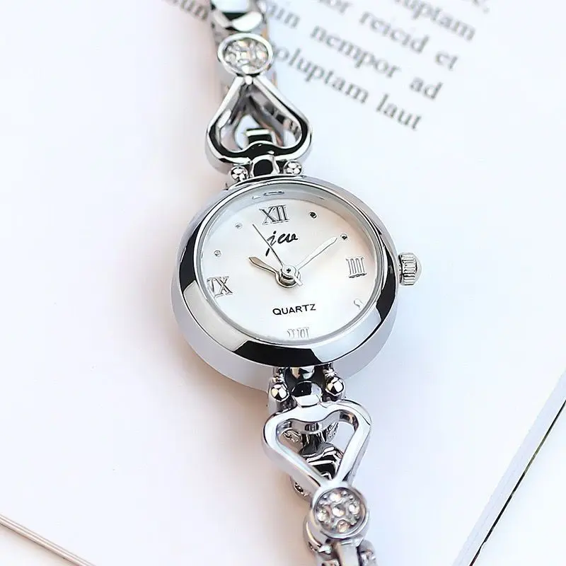 Collia Jam Tangan Wanita Analog Jw Bulat Love Berlian Fashion Korea Square 6