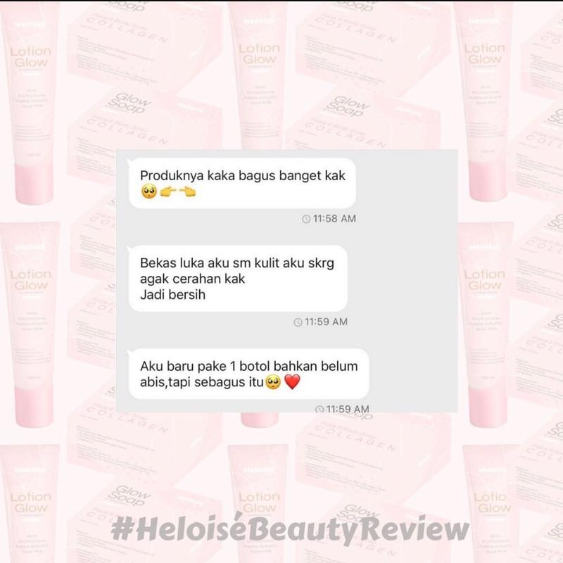 Glow Soap Collagen Heloise Beauty (Sabun pemutih collagen, jerawat punggung, bekas luka) BPOM Mencerahkan 4
