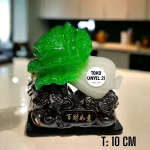 Patung Sawi Bai Cai Pajangan Sawi Putih Hadiah Pindah Rumah Hadiah Buka Restoran