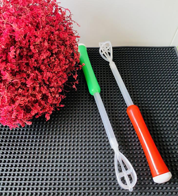 Cây tạo bọt cà phê, sữa bằng nhựa có lò xo chắc chắn, nhỏ gọn