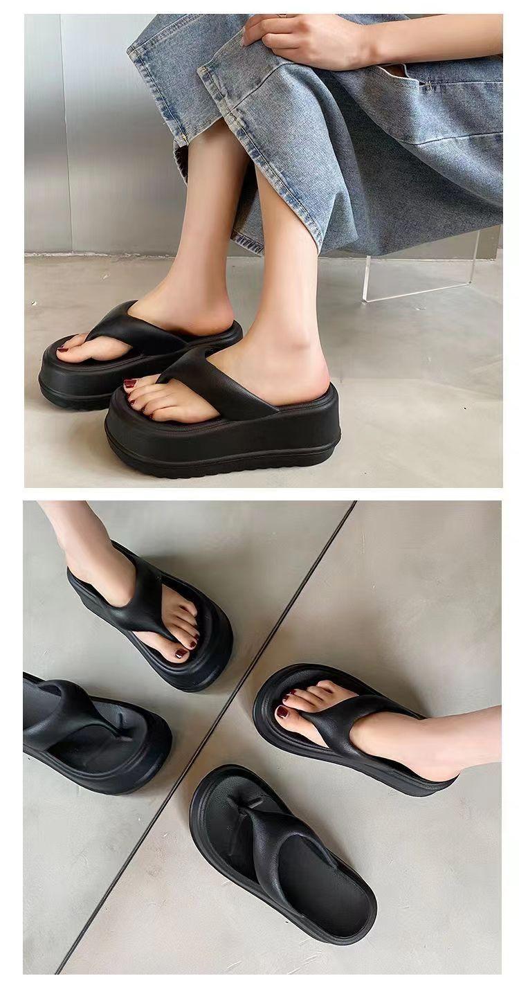 Product Introduction of Dép Xỏ Ngón Đế Dày Eva, Dành Cho Nữ, Chiều Cao Gót 6Cm, Đế Mềm Tăng Chiều Cao, Chống Trượt, Thời Trang Ins, Thích Hợp Mặc Ngoài Trời, Hàng Mới Về Mùa Hè 2024 8