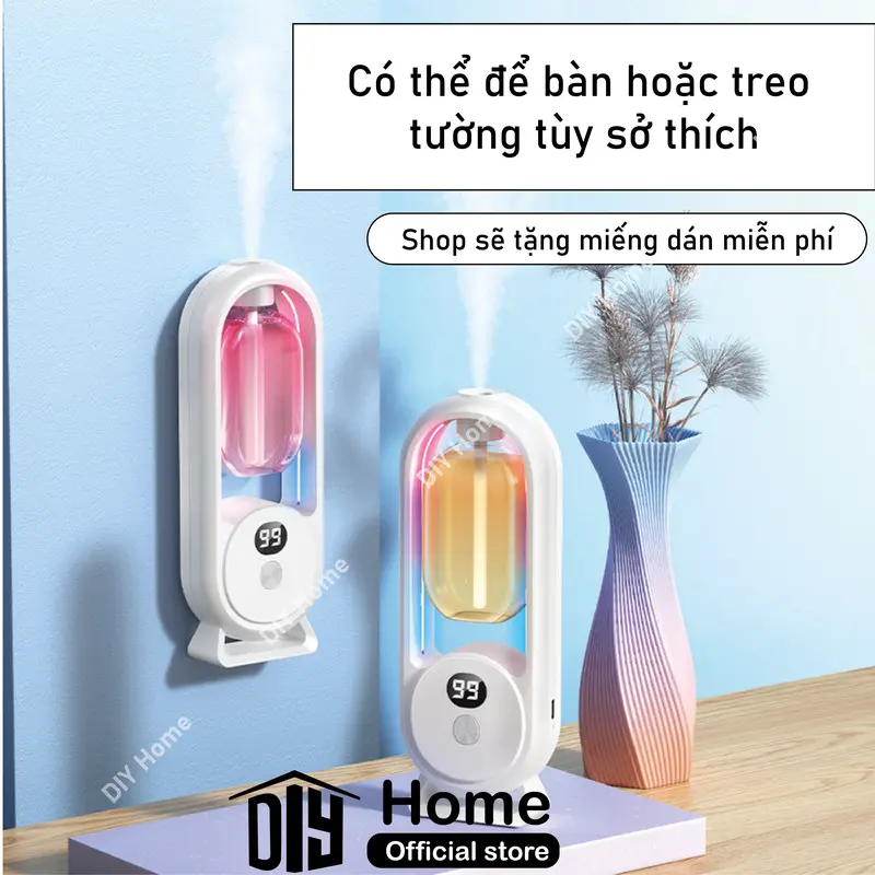 Máy xông tinh dầu PW34 2025 tự động 5 chế độ xông hương thơm nhẹ dịu lưu hương lâu 4