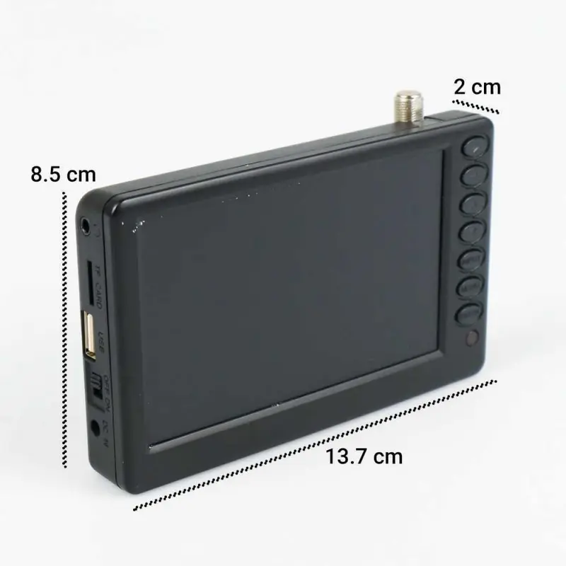 Taffware Portable HD TV Monitor 5 Inch DVB-T2 + Analog - D5 3