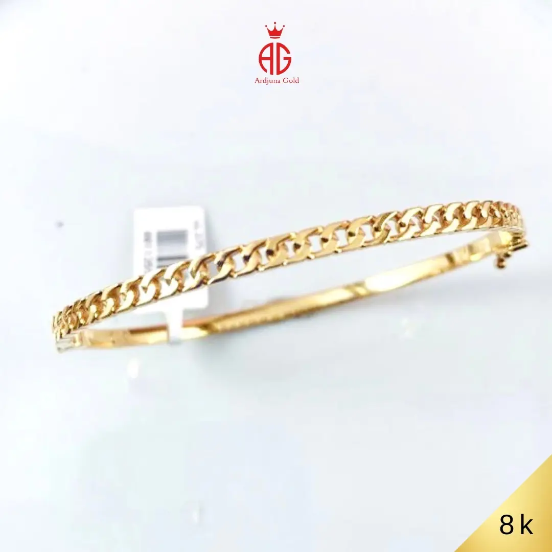Gelang Polos kuning 8K