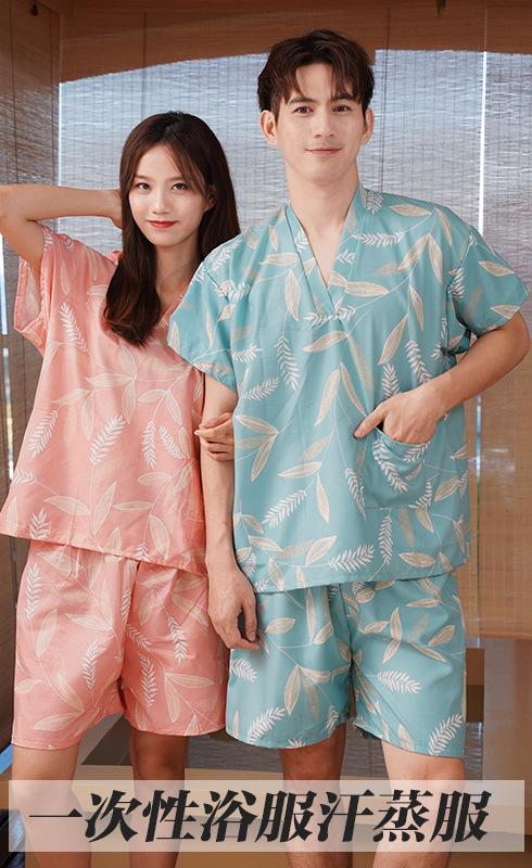 Product Introduction of Disposable Bathing Suit Women's Sauna Clothes Moxibustion Pure Cotton Men's Massage Foot Moisture-Wicking Clothing Hotel Bathrobe Physical Therapy Suits Wholesale 4