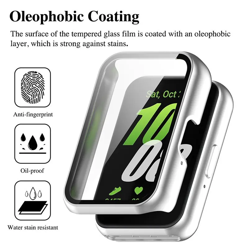 Ốp Kính Cường Lực Cho Samsung Galaxy Fit 3, Dây Đeo Nhanh, Bảo Vệ Ốp Lưng Sốc Che Phủ Toàn Bộ, Bảo Vệ Màn Hình, Thích Hợp Cho Fit3 1