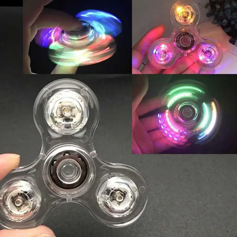 Con Quay Đèn LED Phát Sáng, Con Quay Tay Trên Cùng, Phát Sáng Trong Ánh Sáng Tối, EDC, Con Quay Figet 3