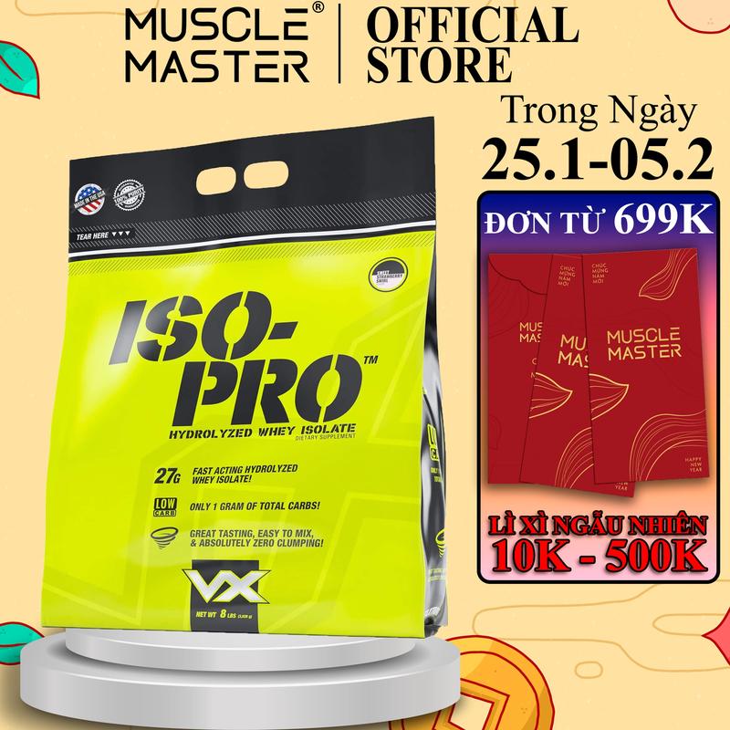 Bột Cung Cấp Protein - VitaXtrong Iso Pro 8lbs - 100% HYDROLYZED WHEY ISOLATE