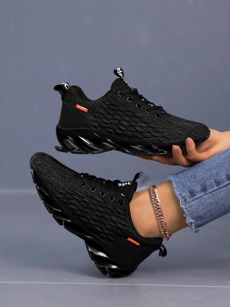 Product Introduction of Women's Fashionable Breathable Mesh Sneakers, Casual Comfortable Sports Running Shoes, All-match Round Toe Lace Up Low Top Sneakers for Daily Wear 2