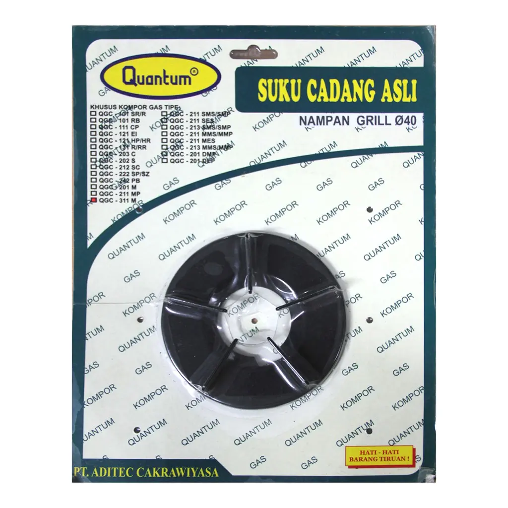 Quantum Sparepart Kompor Nampan Grill 040