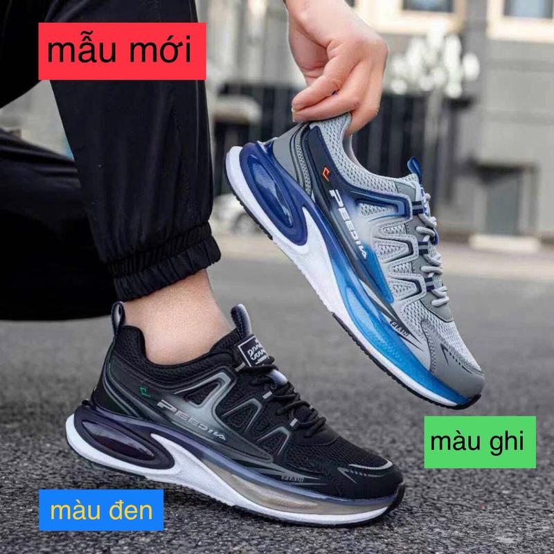 X-44 giầy thể thao nam đế trợ lực giảm sốc- phối da & lưới thông hơi thoáng khí mẫu mới nhất năm nay Sneaker Shoes GiàY Đế Bằng