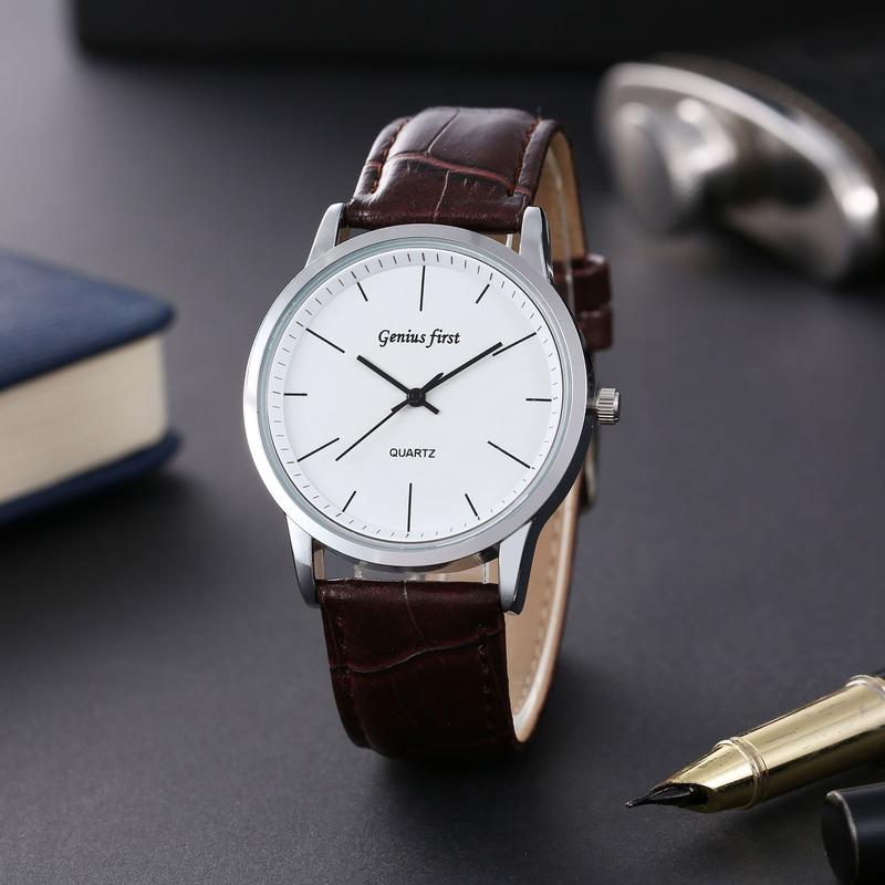 Đồng Hồ Cặp Đôi, Không Thấm Nước, Thiết Kế Hợp Xu hướng Giá Cả Phải Chăng, Da Sang Trọng, Dây Đeo Tay Hợp Kim Cao Cấp, Thích Hợp Cho Các Cặp Đôi 5