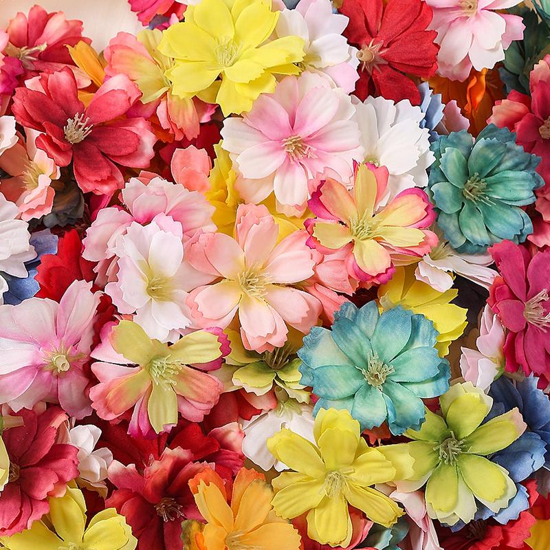 Đầu bông hoa cúc giả trang trí hộp quà,hoa cánh bướm làm kẹp nơ,phụ kiện diy Decor Decor Phòng 3