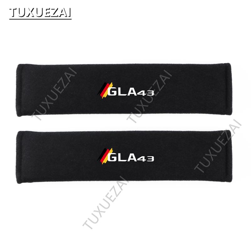 For Mercedes Benz GLA43 Car Seat Belt Safety Belt Shoulder 2Pcs Car Seatbelt Shoulder Protector Cover Safety Belt Shoulder Cover 7