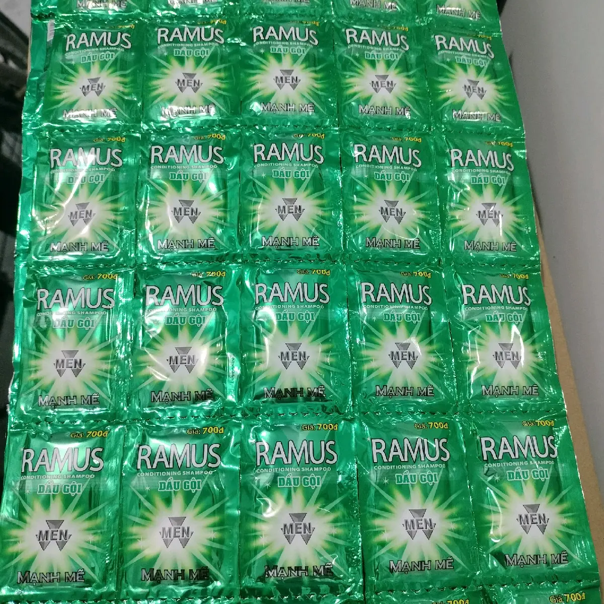Dầu Gội RaMus dây combo 5dây(dây 24gói). 120gói.