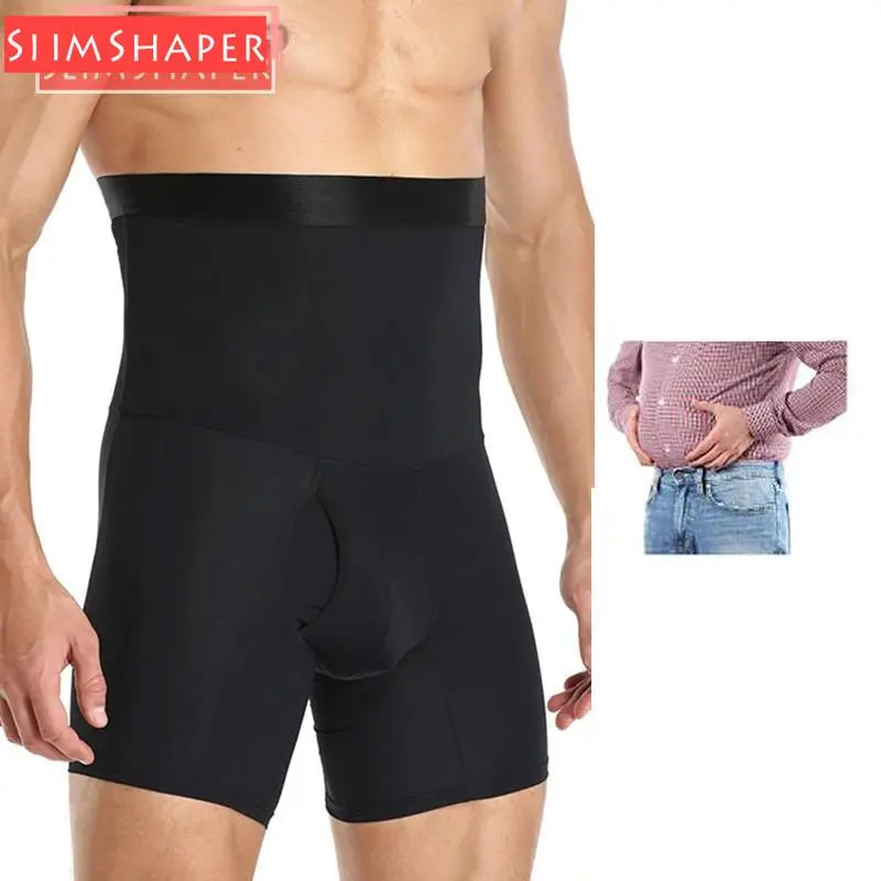 Đồ Quần Định Hình Cạp Cao Cho Nam, Quần Lót Bụng Kiểm Soát, Đồ Lót Nén, Quần Đùi Định Hình Bụng Bụng