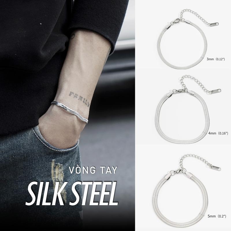 Vòng tay ODIN Silk Steel - Dạng lụa mềm - Thép Titan 316L - Tặng kèm Box ODIN - Bảo hành 12 tháng