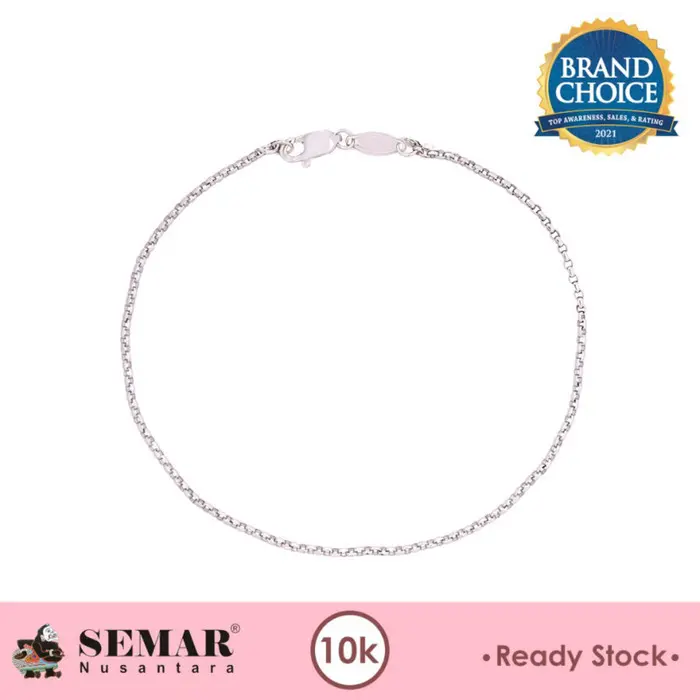 Gelang Emas Jelona White Gold 10K Semar Nusantara