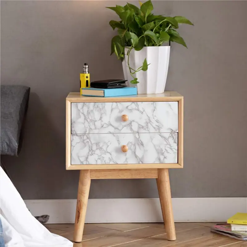 Self Adhesive Wallpaper, 1 Count Modern Waterproof Gloss PVC Vinyl Wallpaper, Oil Proof Wall Sticker, Decorative Countertop, Kitchen, Shelf Liner, Home, Bathroom 3