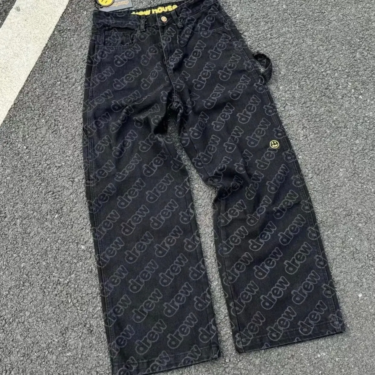 Quần jean ống rộng Cao cấp Drew in chữ Plus size cho Nam và Nữ  Menswear Pants quan bo quang chau