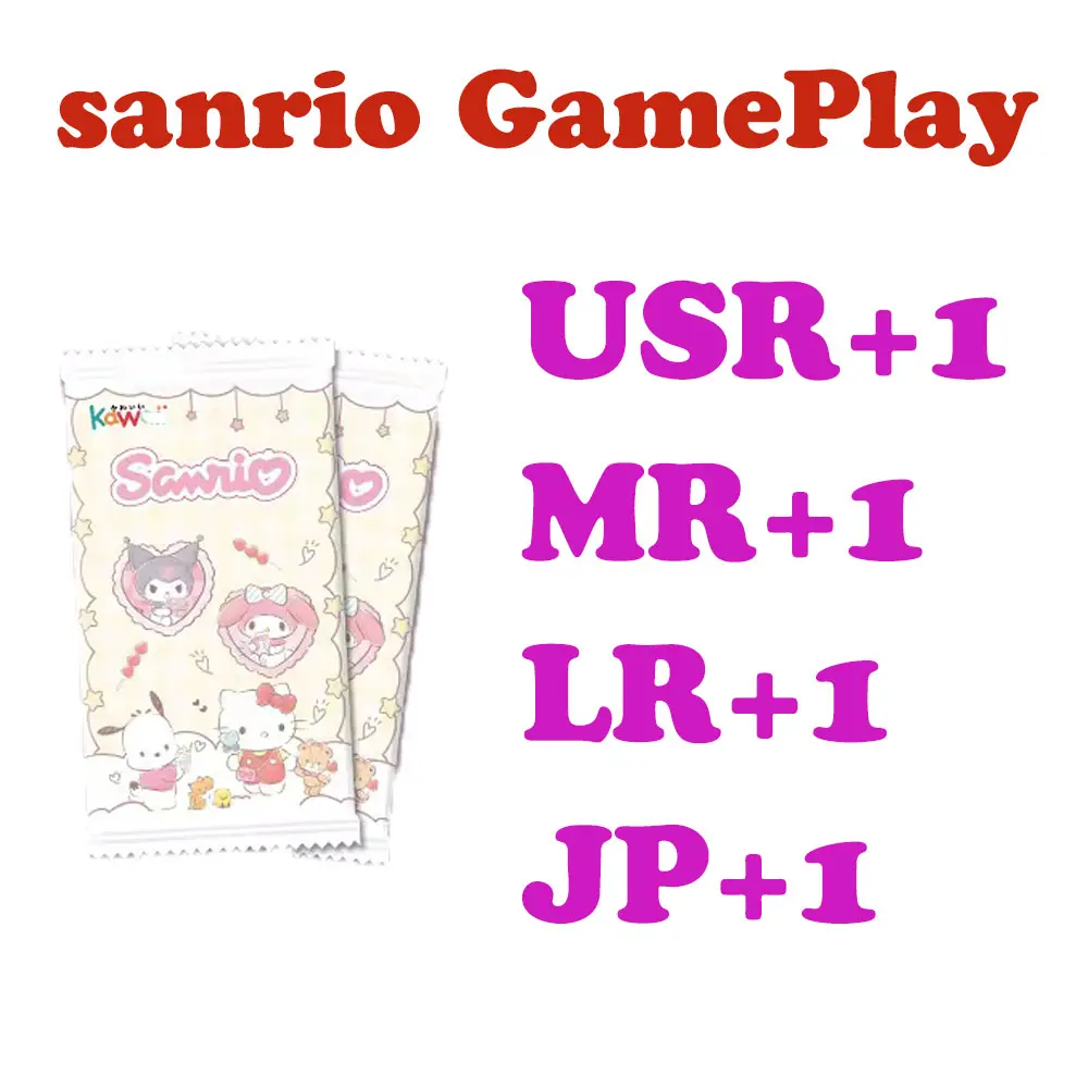 GamePlay（MR+1，JP+1，USR+1，LR+1）Sanrio Anime cartoon collection cards Sanrio-KAWAII