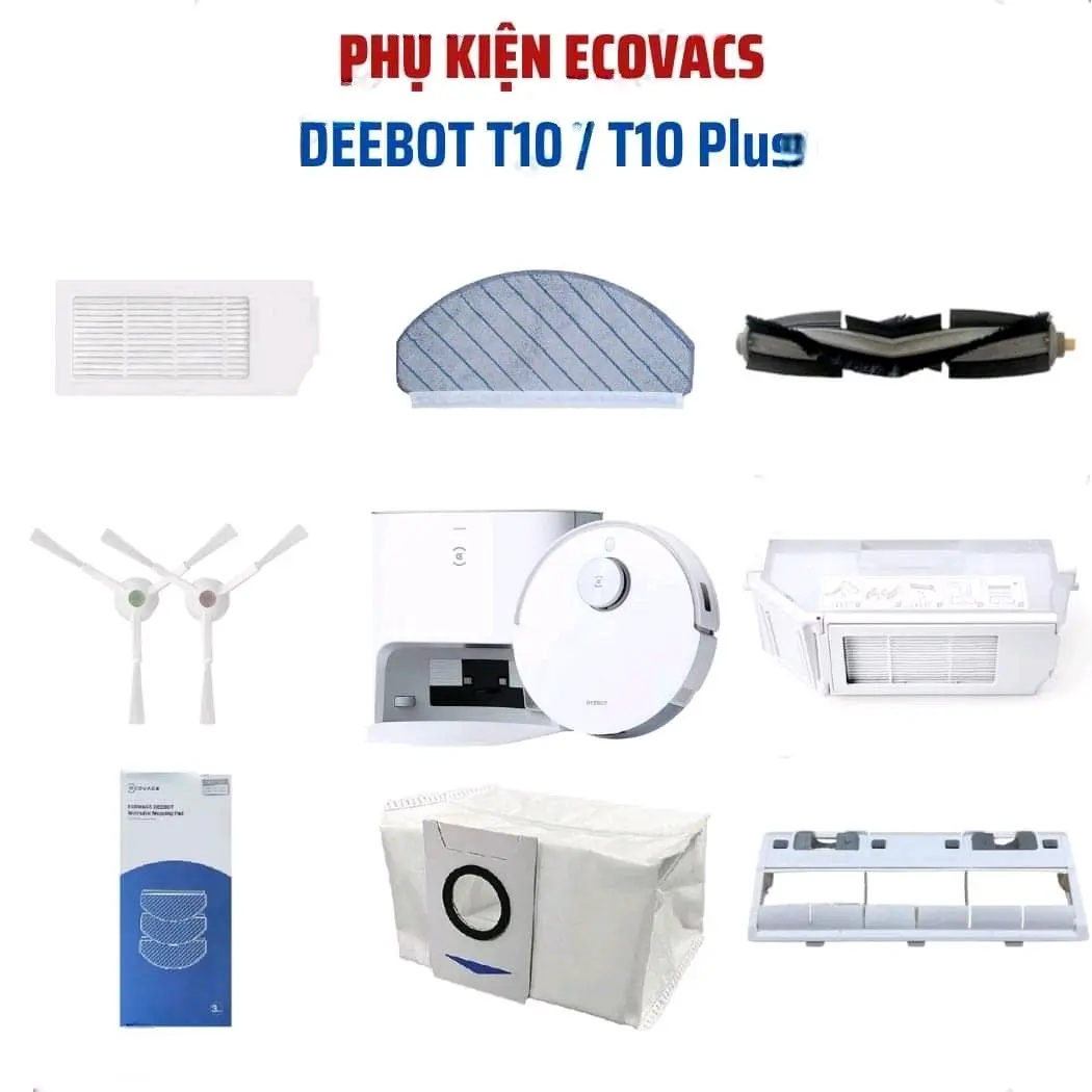 Phụ kiện Robot lau nhà Ecovacs Deebot T10/ T10_Turbo/ T10 Plus, T10 OMNI