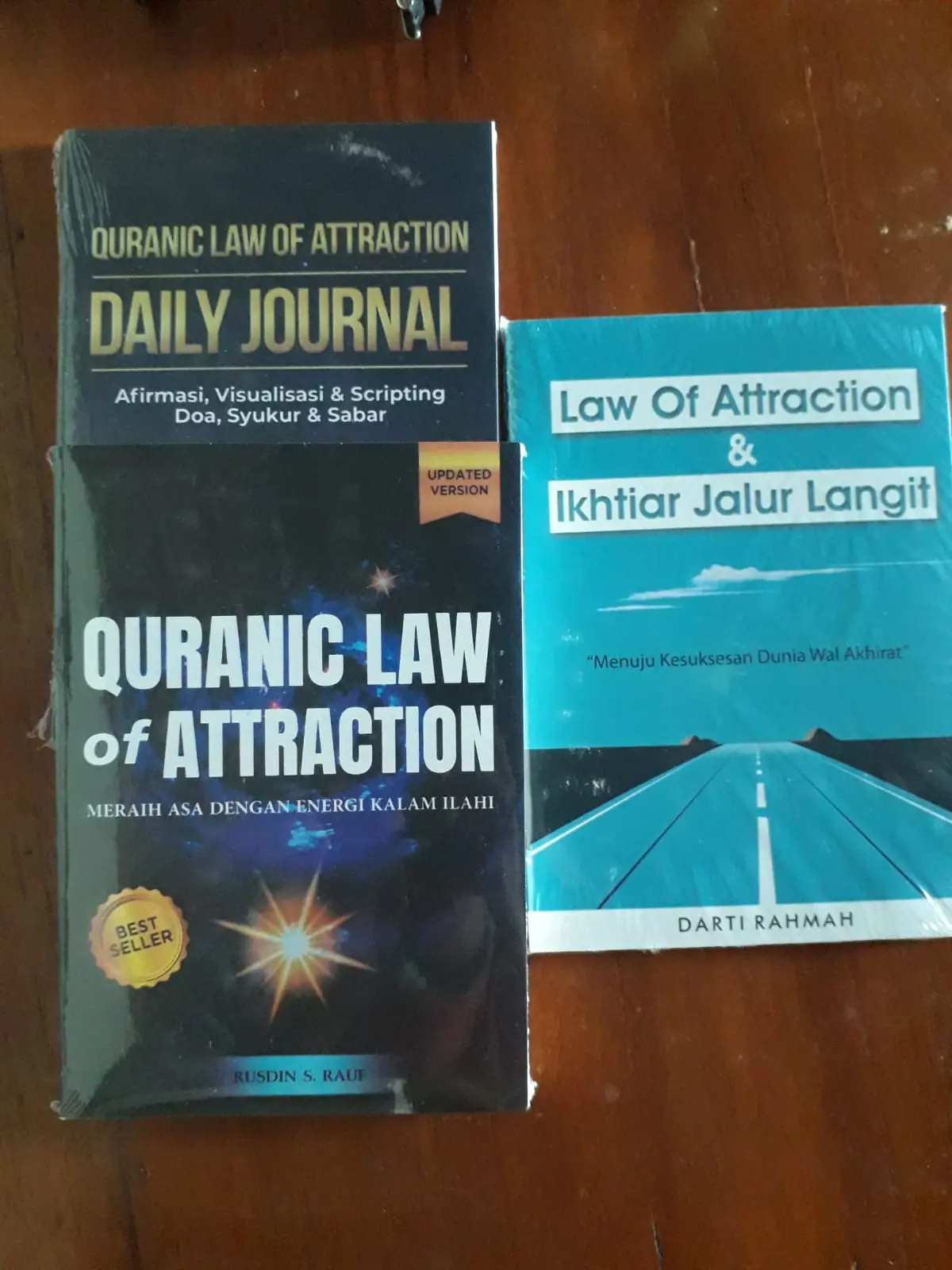 paket 3 buku law of attraction, daily journal dan quranic law of attraction