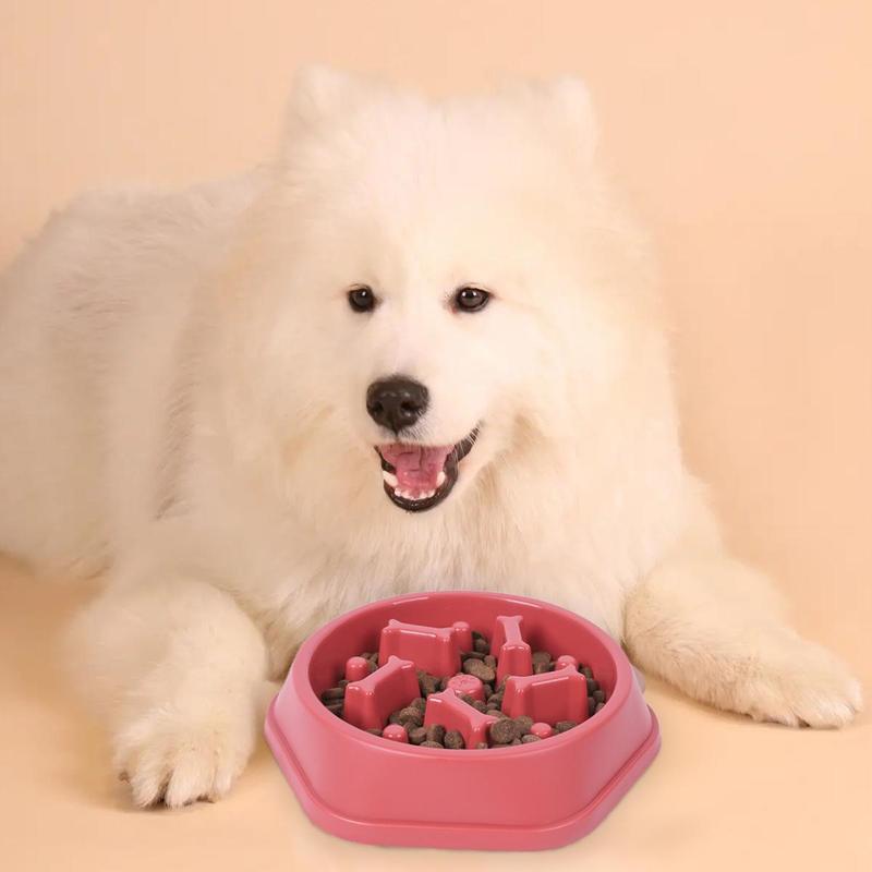 Dog Slow Feeding Bowl, Bone Column Design Dog Feeder, Pet Slow Eating Dish, Pet Feeding Supplies, Dog Accessories 6
